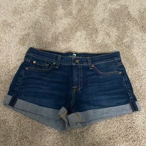 7 For All Mankind Denim Shorts - Size 26 - EUC